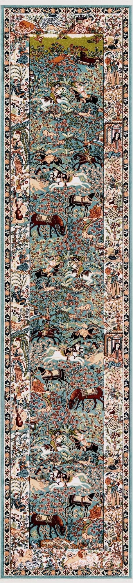 Primary image 2' 7 x 11' Nain Design Runner Rug