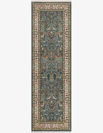 Blue Nain Design Runner Rug