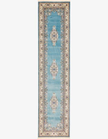 Blue Nain Design Runner Rug