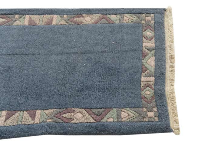2' 1 x 3' 10 Hand Knotted Nepal Wool Runner Rug