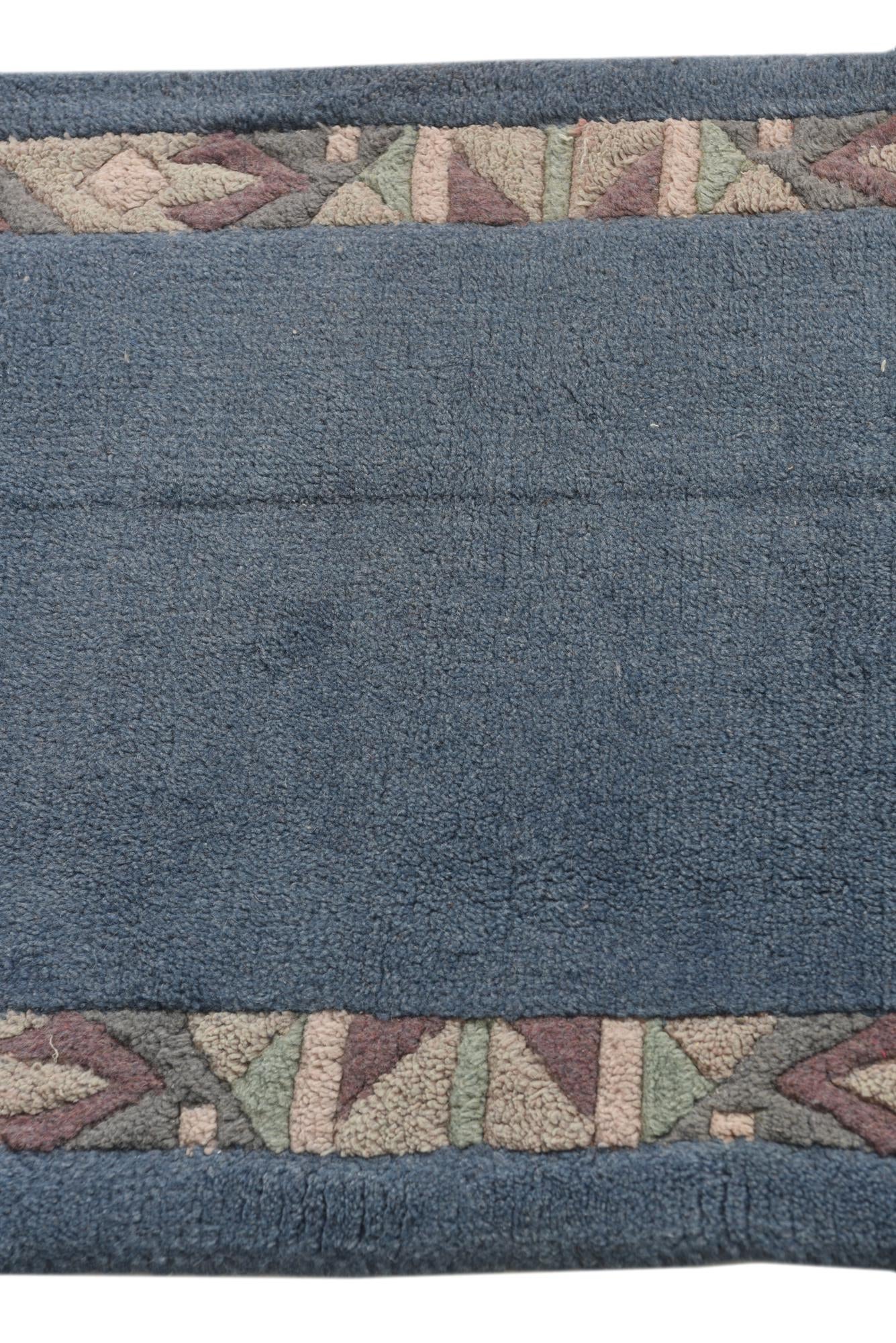 2' 1 x 3' 10 Hand Knotted Nepal Wool Runner Rug