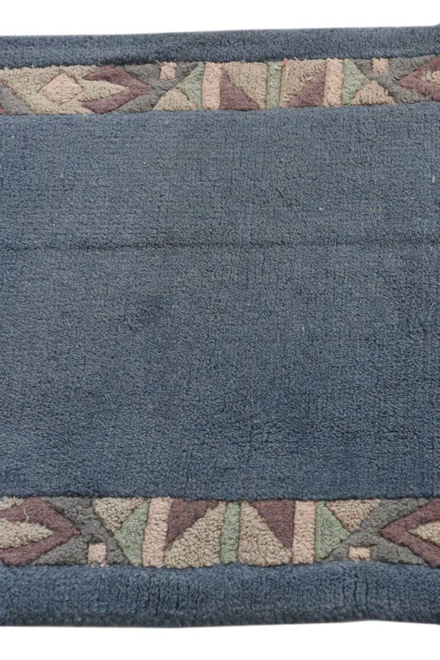 Detail image of 2' 1 x 3' 10 Hand Knotted Nepal Wool Runner Rug