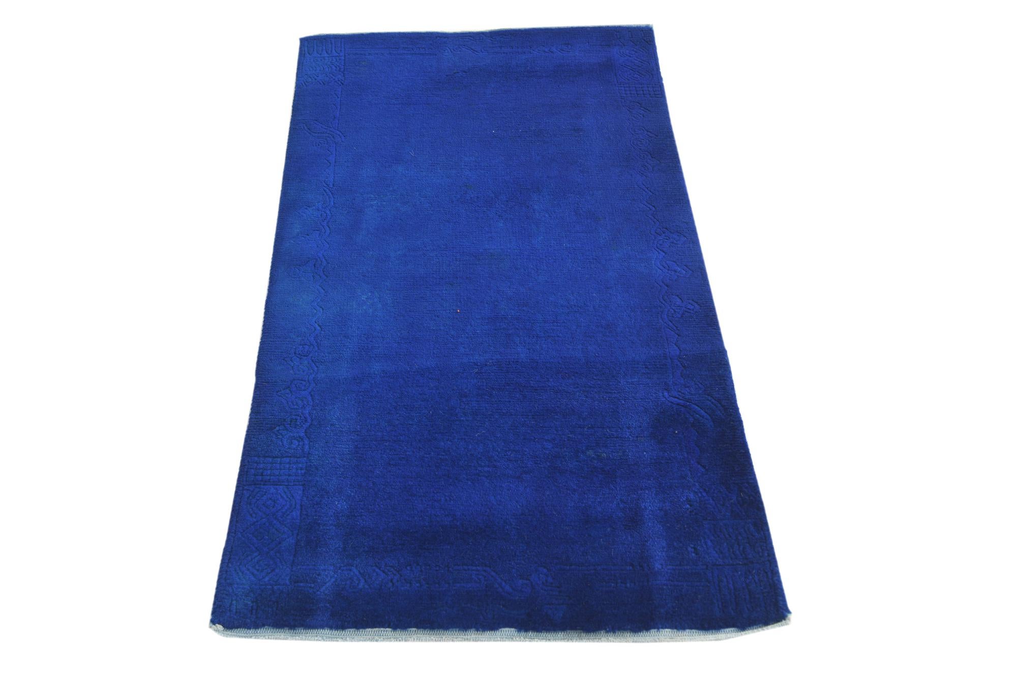2' 3 x 4' 6 Hand Knotted Nepal Wool Runner Rug