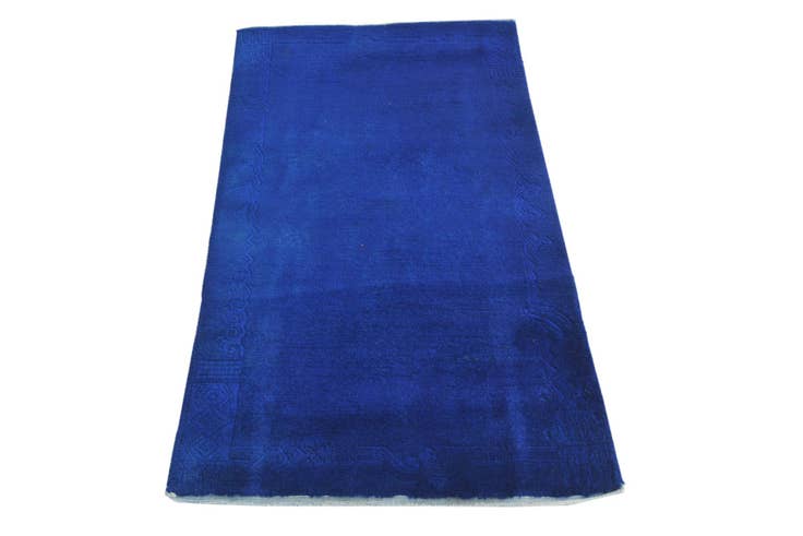 Detail image of 2' 3 x 4' 6 Hand Knotted Nepal Wool Runner Rug
