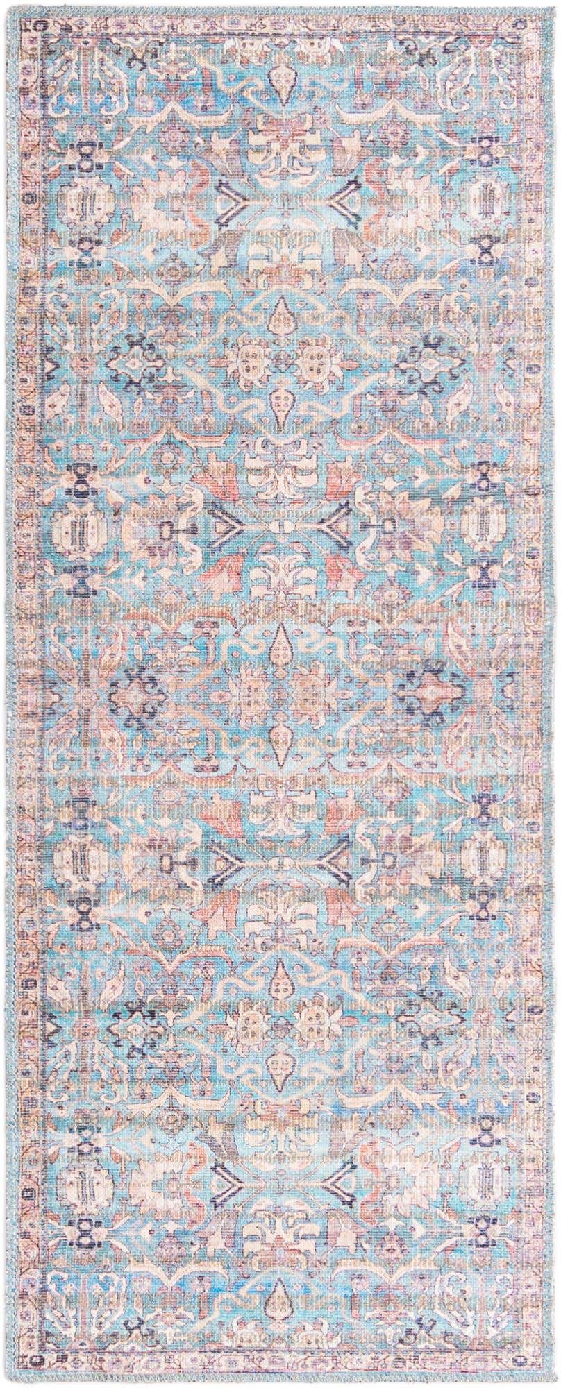 2' x 5' Washable Nostalgia Runner Rug