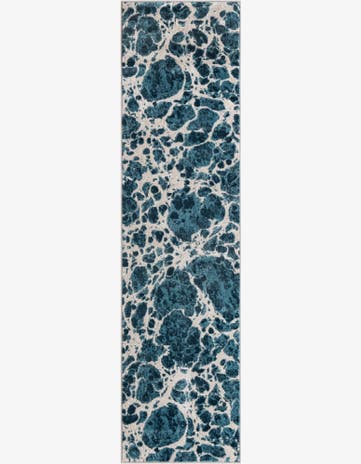 Blue Oasis Runner Rug
