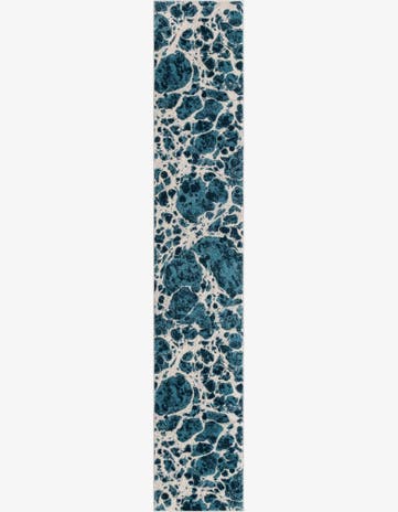 Blue Oasis Runner Rug