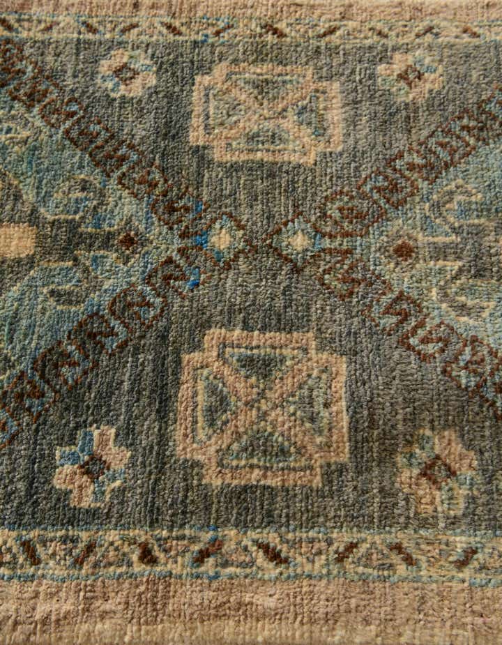 1' 9 x 11' 10 Hand Knotted Oushak Wool Runner Rug