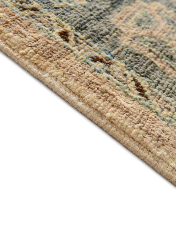 Detail image of 1' 9 x 11' 10 Hand Knotted Oushak Wool Runner Rug