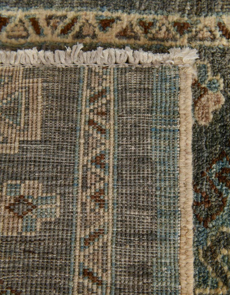 Detail image of 2' x 11' 10 Hand Knotted Oushak Wool Runner Rug