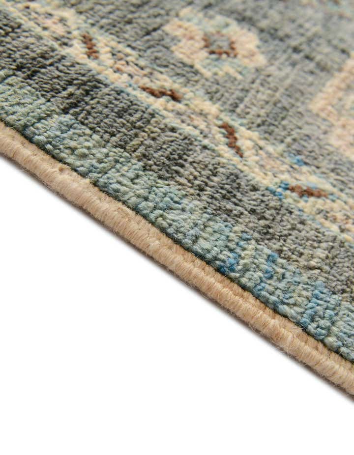 2' x 11' 10 Hand Knotted Oushak Wool Runner Rug