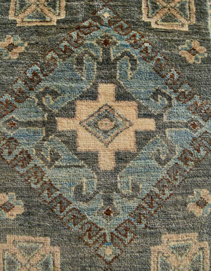 2' x 11' 10 Hand Knotted Oushak Wool Runner Rug