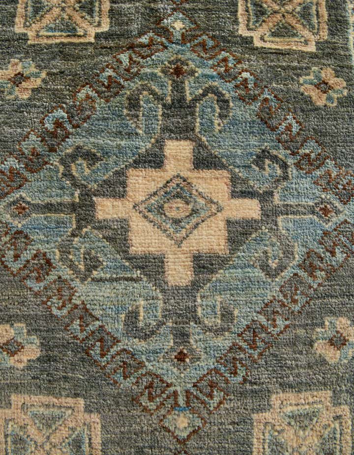 2' x 11' 10 Hand Knotted Oushak Wool Runner Rug