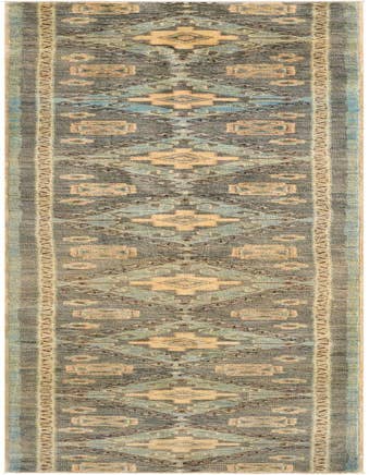 Detail image of 2' x 11' 10 Hand Knotted Oushak Wool Runner Rug