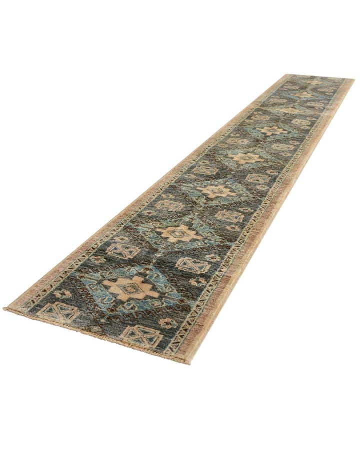 1' 10 x 11' 10 Hand Knotted Oushak Wool Runner Rug