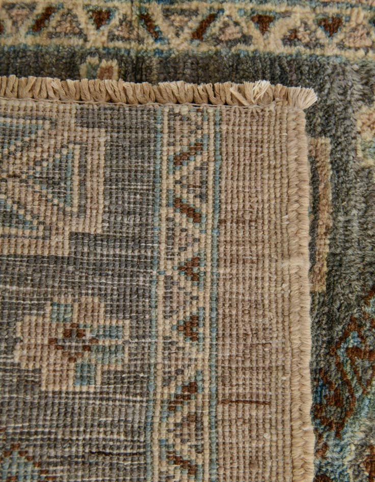 Detail image of 1' 10 x 11' 10 Hand Knotted Oushak Wool Runner Rug