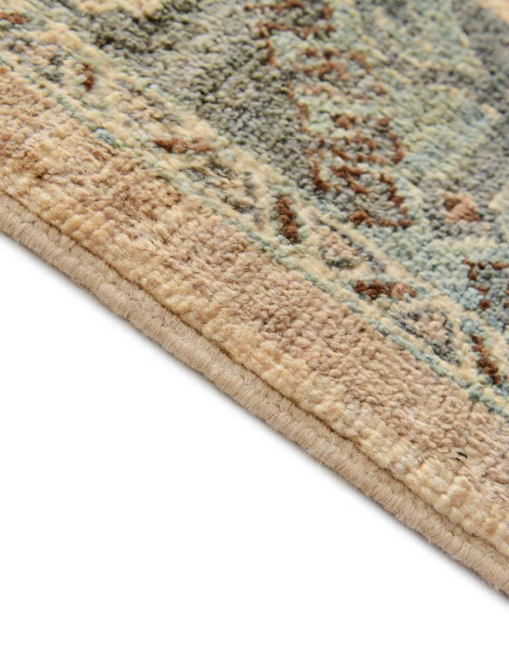 Detail image of 1' 10 x 11' 10 Hand Knotted Oushak Wool Runner Rug