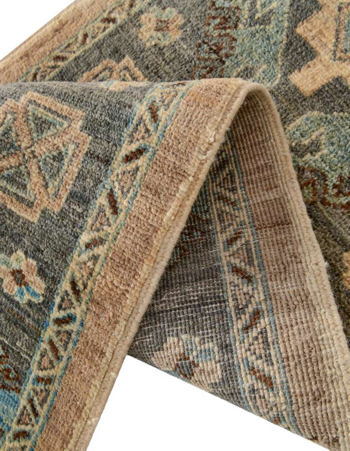 1' 10 x 11' 10 Hand Knotted Oushak Wool Runner Rug