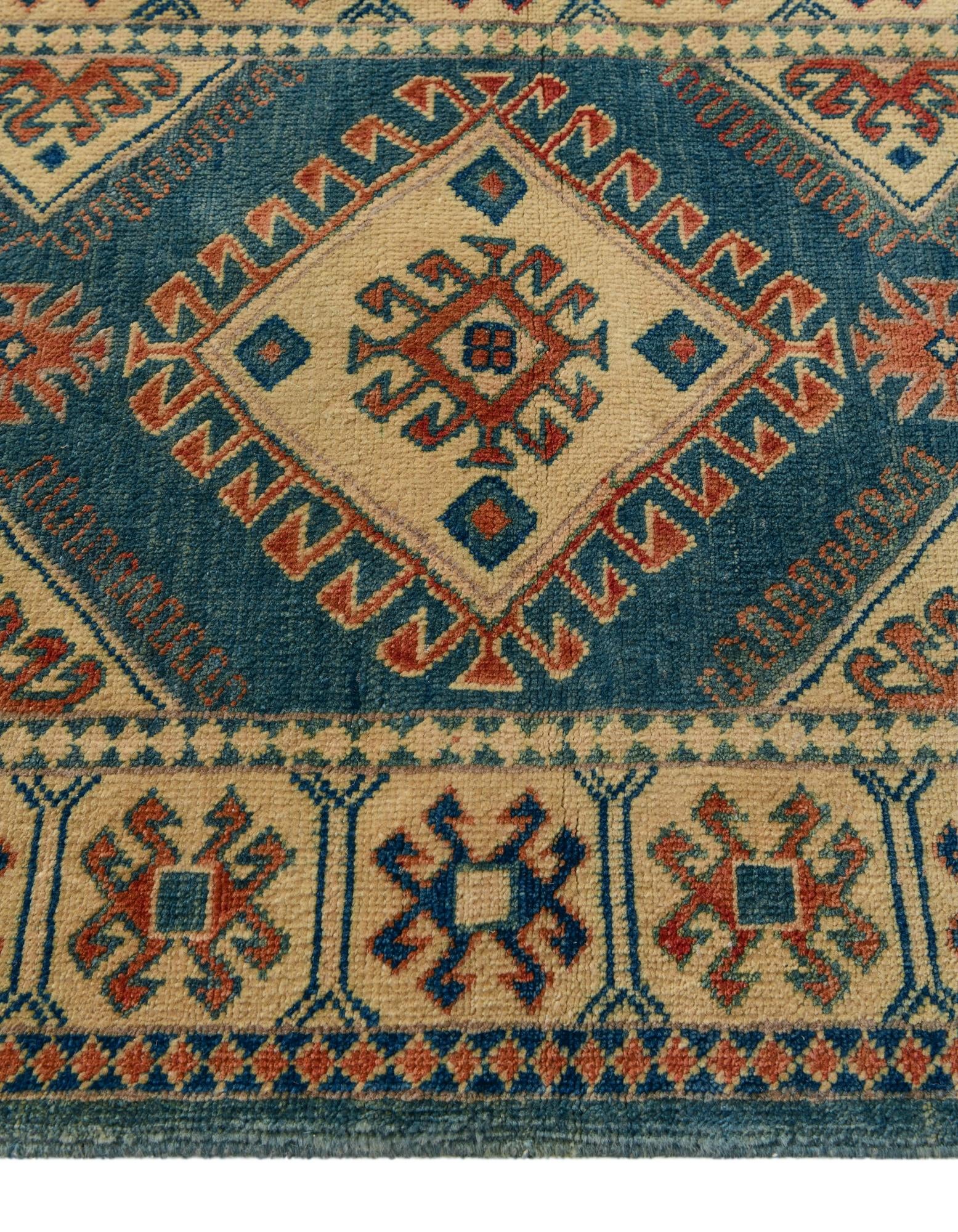 2' 10 x 9' 9 Hand Knotted Oushak Wool Runner Rug