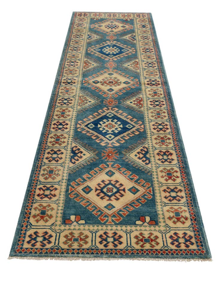 Detail image of 2' 10 x 9' 9 Hand Knotted Oushak Wool Runner Rug