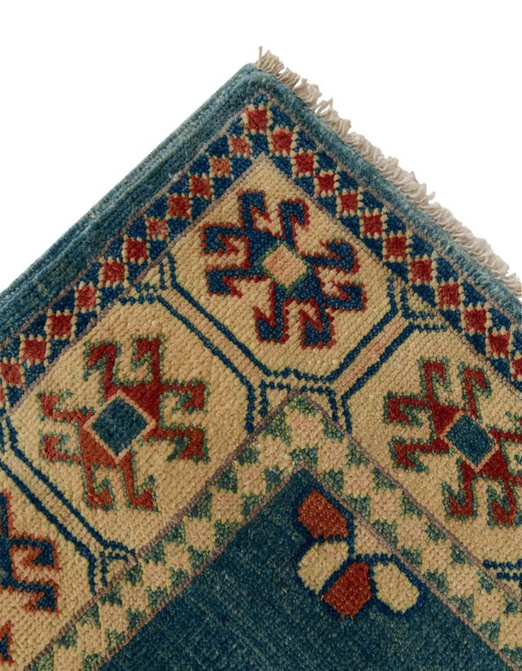 Detail image of 2' 10 x 9' 9 Hand Knotted Oushak Wool Runner Rug