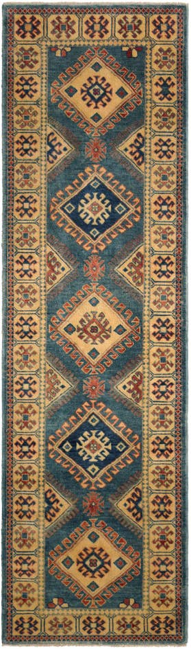 Detail image of 2' 10 x 9' 9 Hand Knotted Oushak Wool Runner Rug