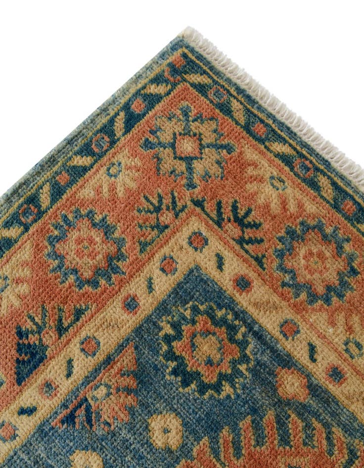 Detail image of 2' 9 x 6' 4  Hand Knotted Oushak Wool Runner Rug