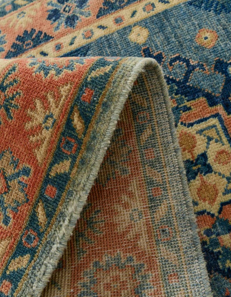 Detail image of 2' 9 x 6' 4  Hand Knotted Oushak Wool Runner Rug