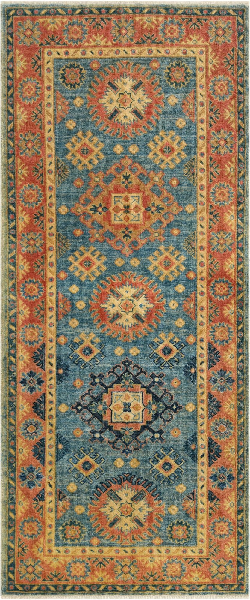 2' 9 x 6' 4  Hand Knotted Oushak Wool Runner Rug