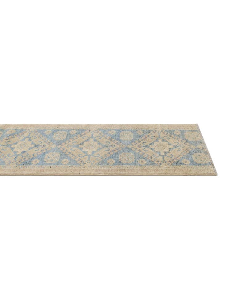 Detail image of 1' 11 x 11' 8 Hand Knotted Oushak Wool Runner Rug