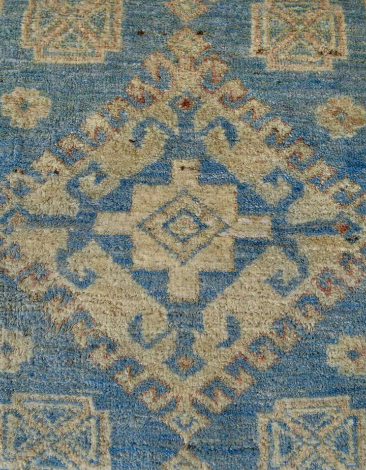 1' 11 x 11' 8 Hand Knotted Oushak Wool Runner Rug