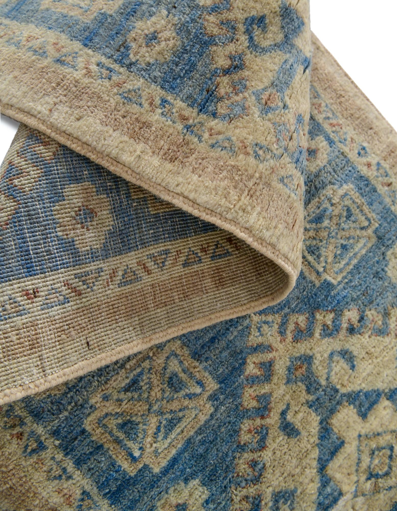 1' 11 x 11' 8 Hand Knotted Oushak Wool Runner Rug