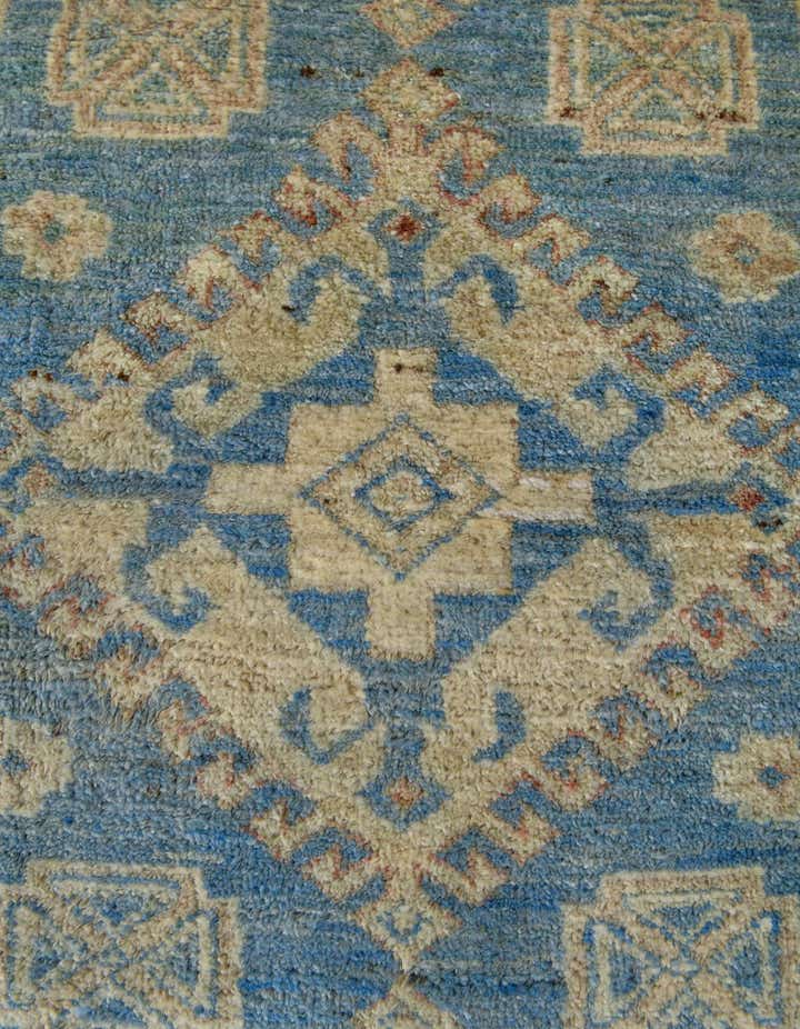 1' 11 x 11' 8 Hand Knotted Oushak Wool Runner Rug