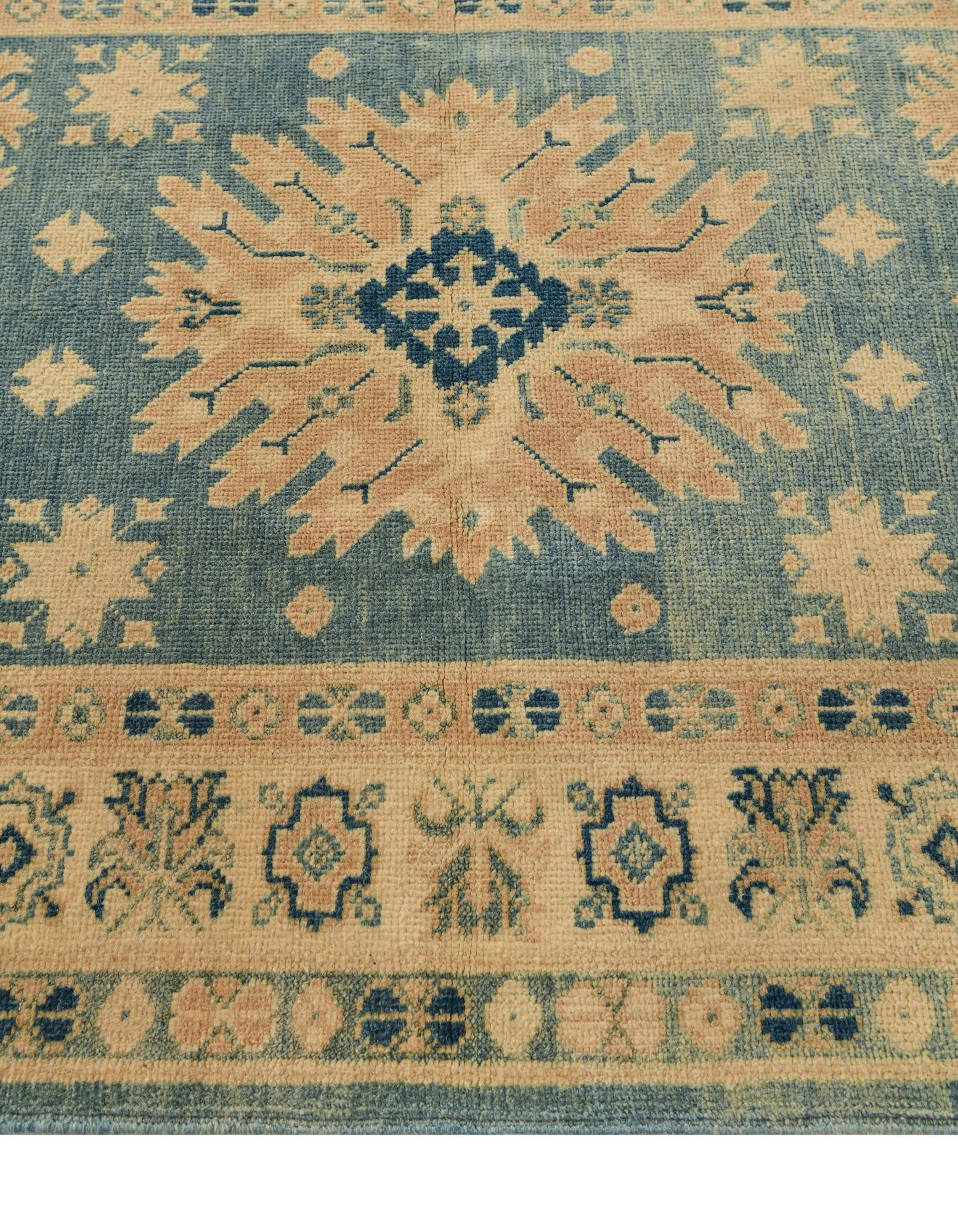 3' 3 x 11' 9 Hand Knotted Oushak Wool Runner Rug