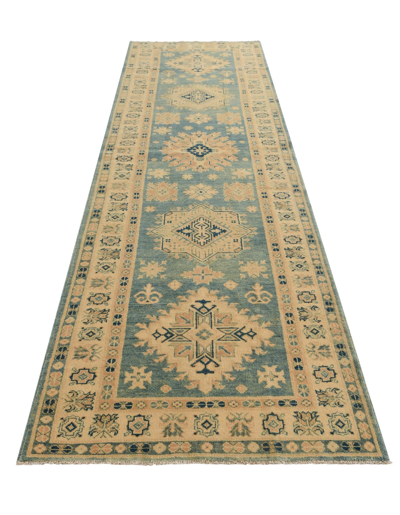 3' 3 x 11' 9 Hand Knotted Oushak Wool Runner Rug