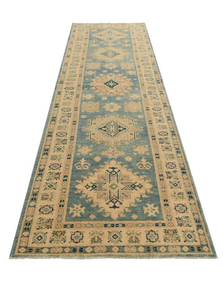 3' 3 x 11' 9 Hand Knotted Oushak Wool Runner Rug