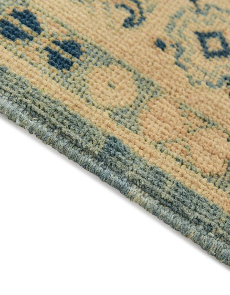 Detail image of 3' 3 x 11' 9  Hand Knotted Oushak Wool Runner Rug