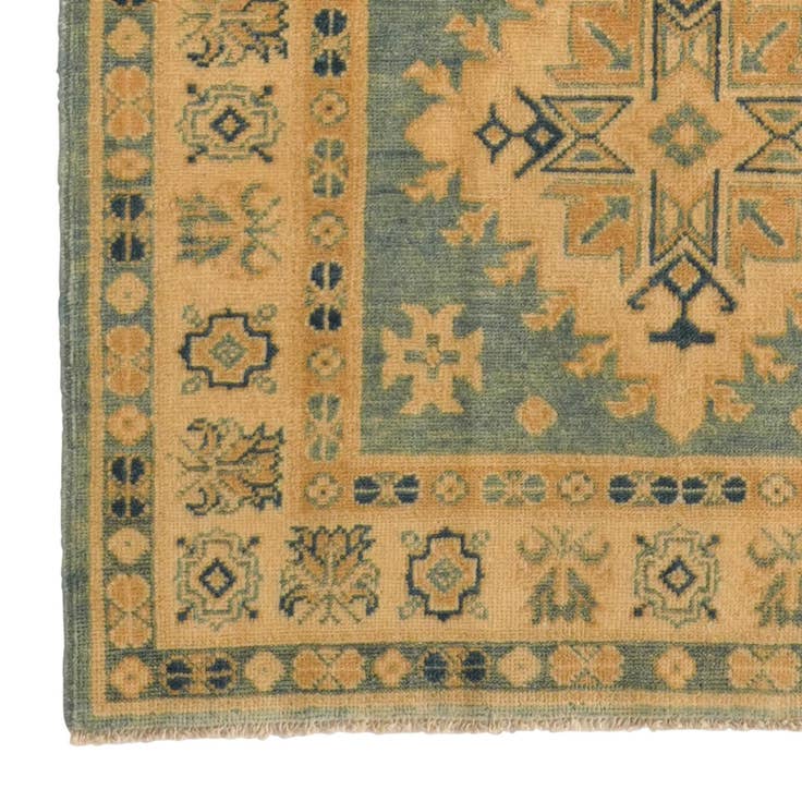 Detail image of 3' 3 x 11' 9 Hand Knotted Oushak Wool Runner Rug