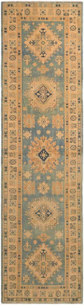 3' 3 x 11' 9 Hand Knotted Oushak Wool Runner Rug