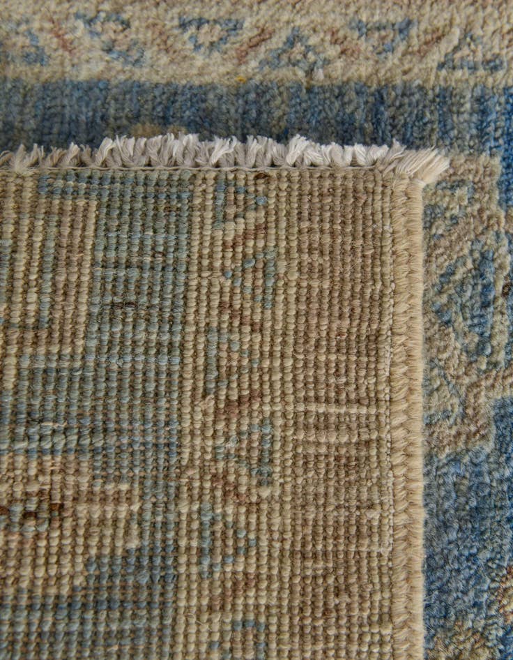 Detail image of 1' 10 x 11' 9 Hand Knotted Oushak Wool Runner Rug