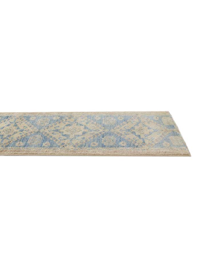 1' 10 x 11' 9 Hand Knotted Oushak Wool Runner Rug