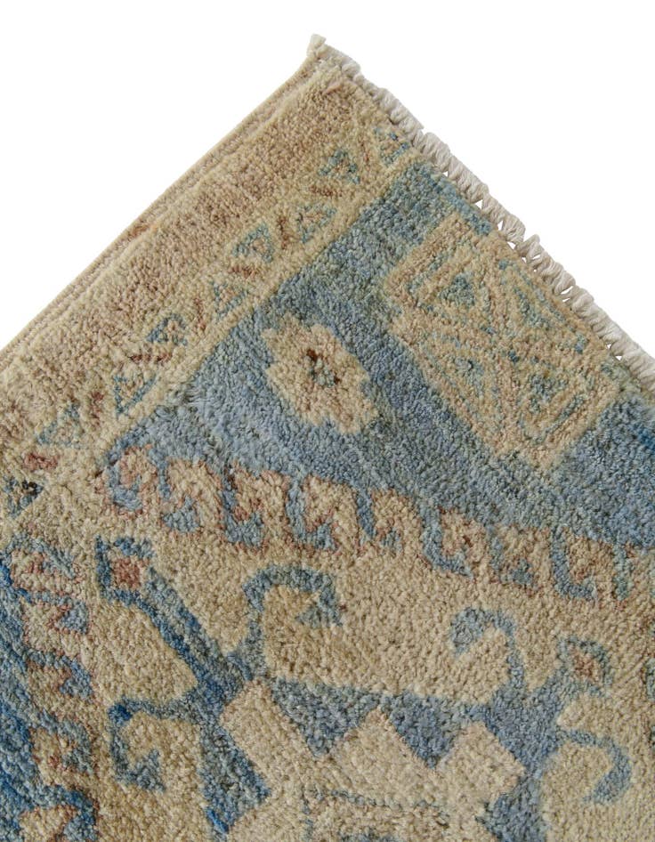 Detail image of 1' 10 x 11' 9 Hand Knotted Oushak Wool Runner Rug