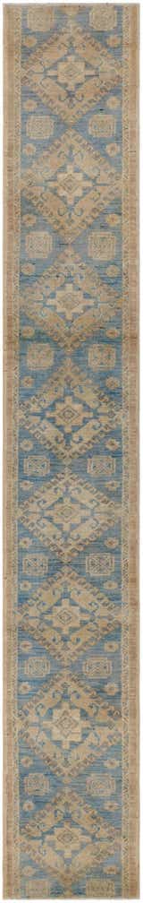 1' 10 x 11' 9 Hand Knotted Oushak Wool Runner Rug