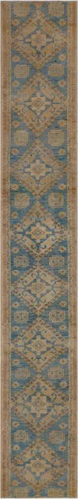 1' 10 x 11' 9 Hand Knotted Oushak Wool Runner Rug