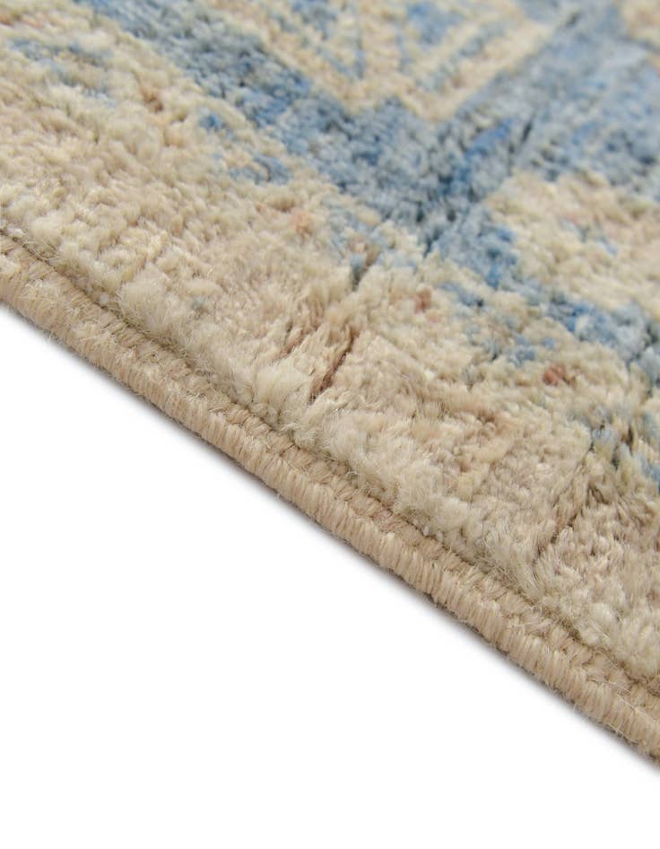 Detail image of 1' 9 x 11' 11 Hand Knotted Oushak Wool Runner Rug
