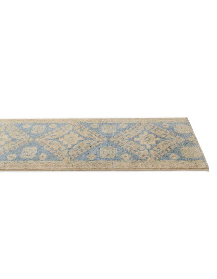 Detail image of 1' 9 x 11' 11 Hand Knotted Oushak Wool Runner Rug