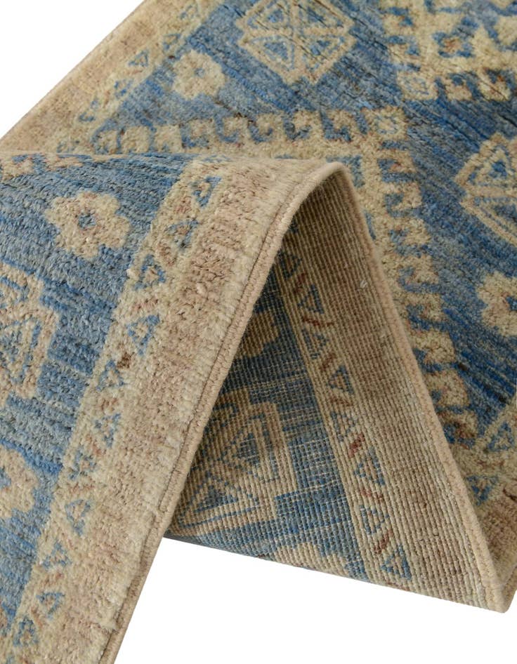 Detail image of 1' 9 x 11' 11 Hand Knotted Oushak Wool Runner Rug