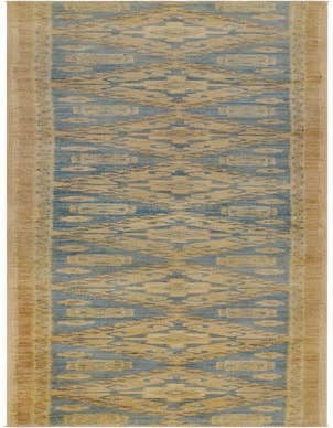 Detail image of 1' 9 x 11' 11 Hand Knotted Oushak Wool Runner Rug