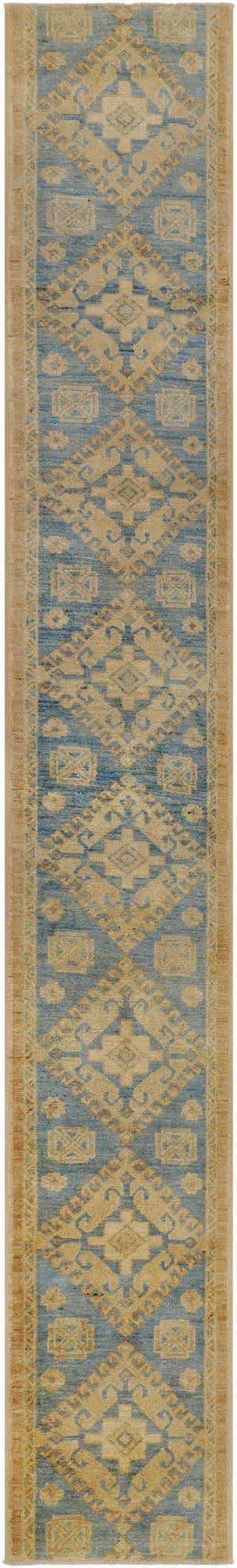1' 9 x 11' 11 Hand Knotted Oushak Wool Runner Rug