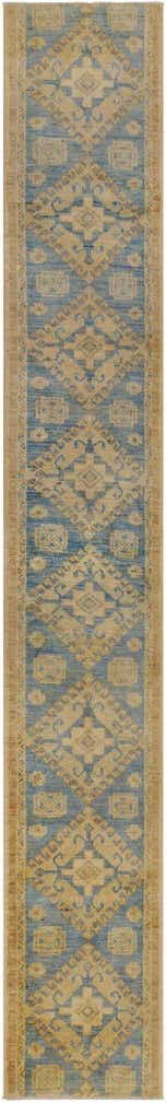 1' 9 x 11' 11 Hand Knotted Oushak Wool Runner Rug